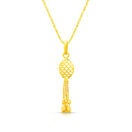 Magnetic Mesh Gold Pendant 22K