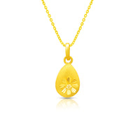 Gleaming Blossom Gold Pendant 22K