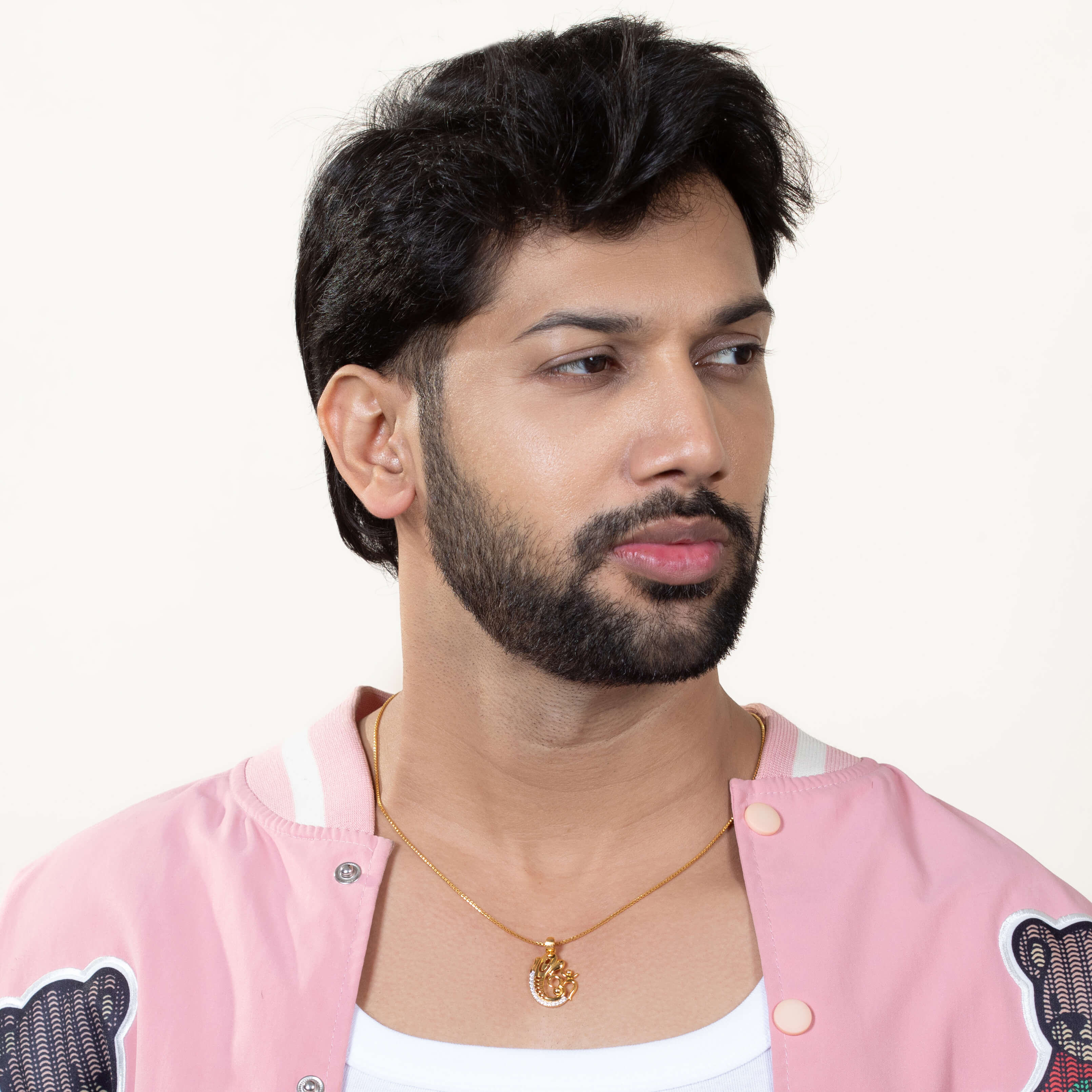 Royal Radiance 14K Gold Om Locket for Men