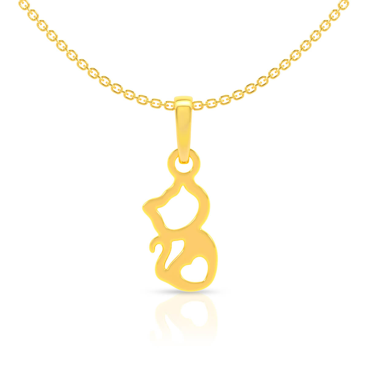 Cute Kitty 18K Gold Locket for Kids