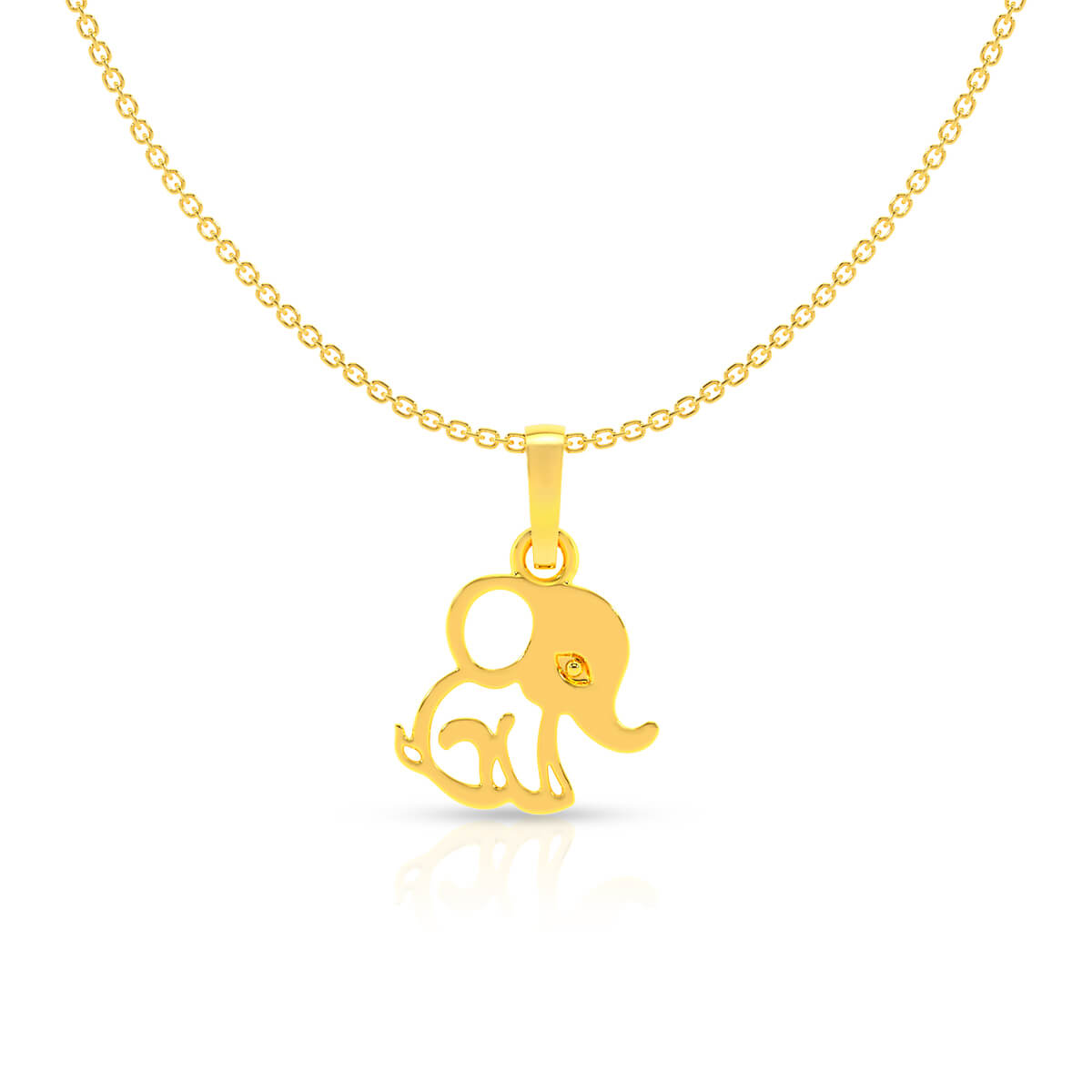 Adorable Jumbo 18K Gold Locket for Kids