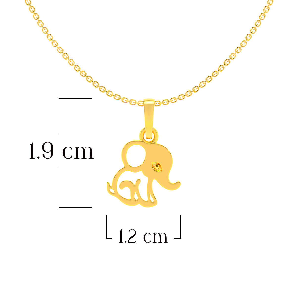 Adorable Jumbo 18K Gold Locket for Kids