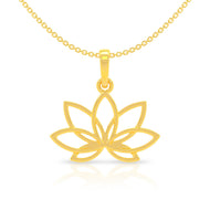 Whisper Bloom Gold Pendant