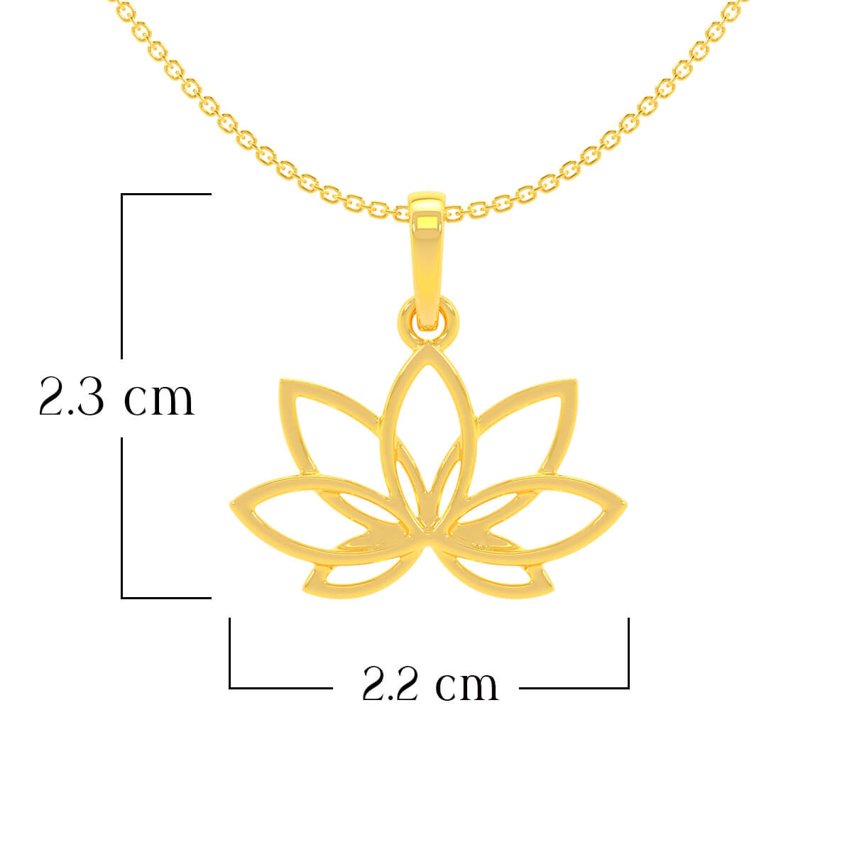 Whisper Bloom Gold Pendant