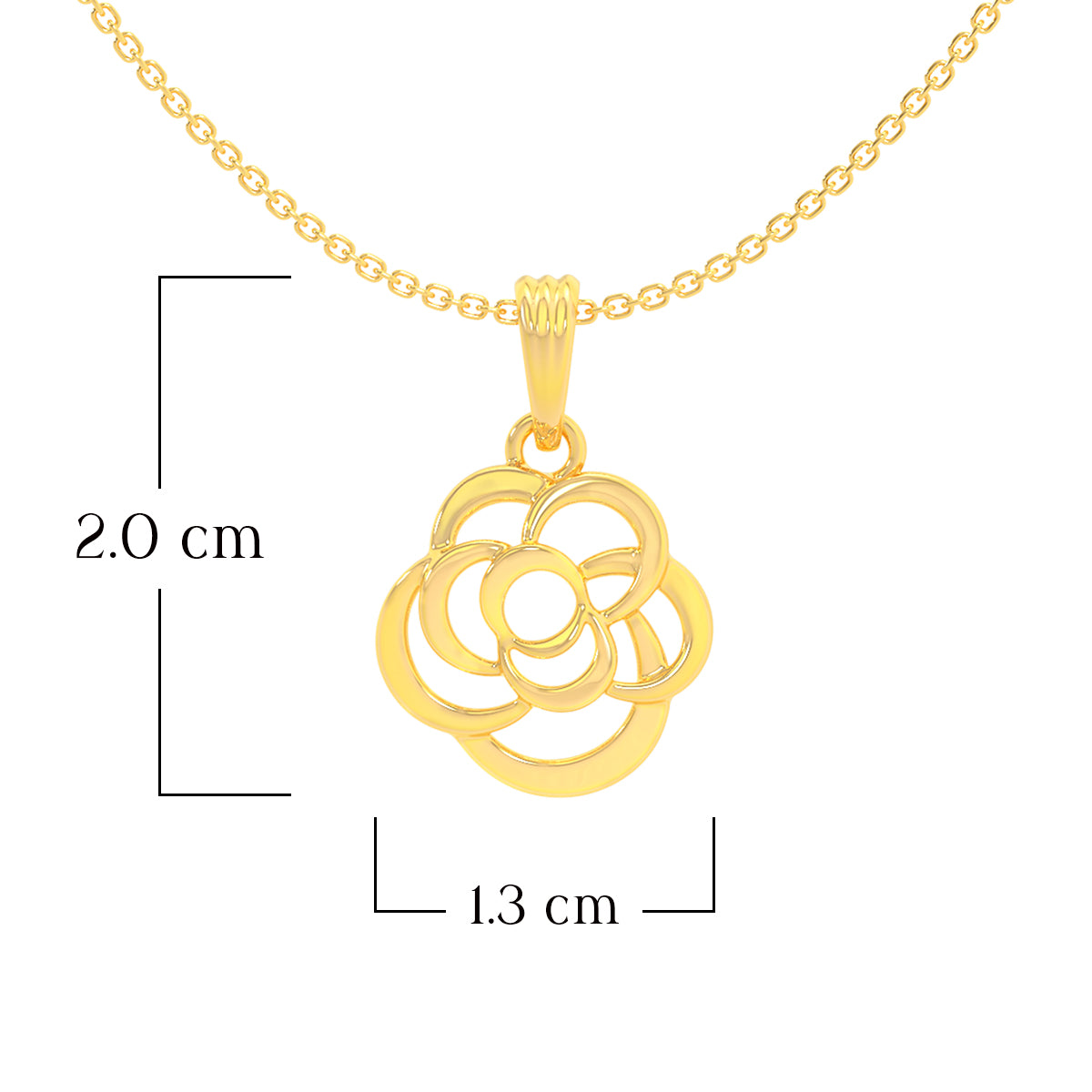 Bloom Aura Gold Pendant 22K