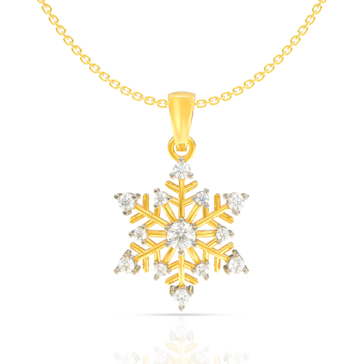 Vibrant Gold Star Pendant