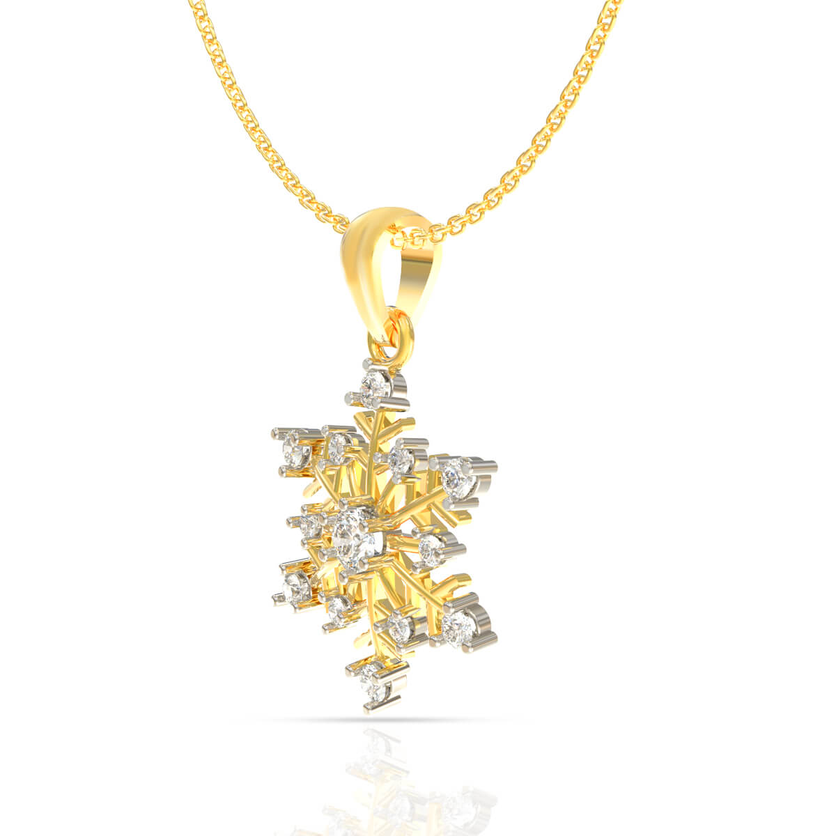 Vibrant Gold Star Pendant