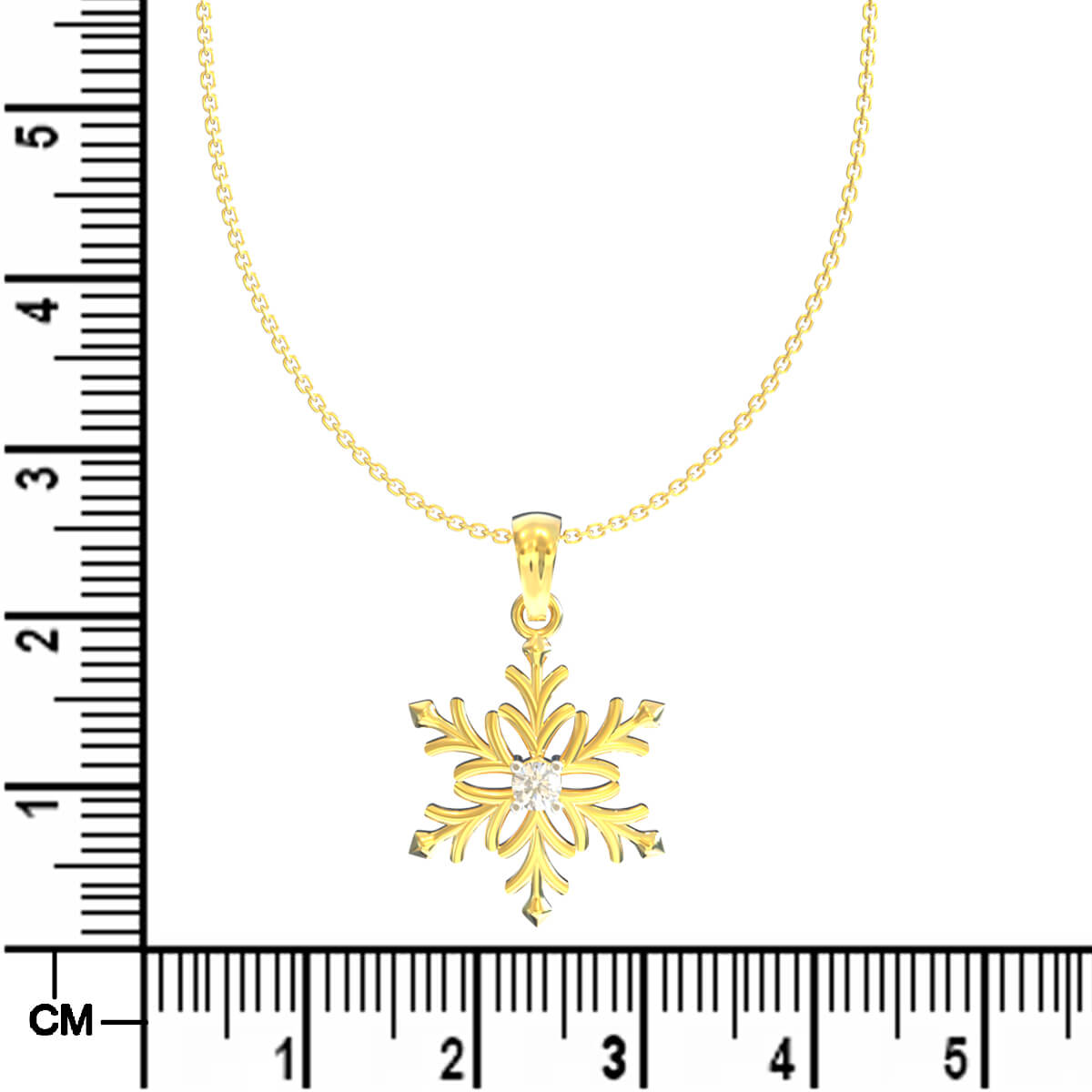 Gleaming Flora Elegance Gold Pendant
