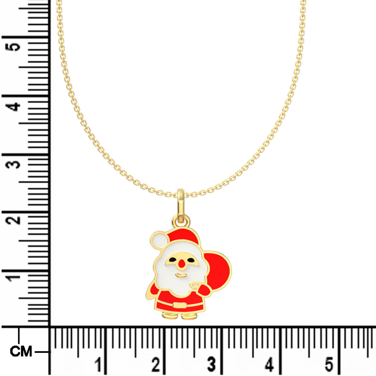 Adorable Santa Clause Gold Kids Locket