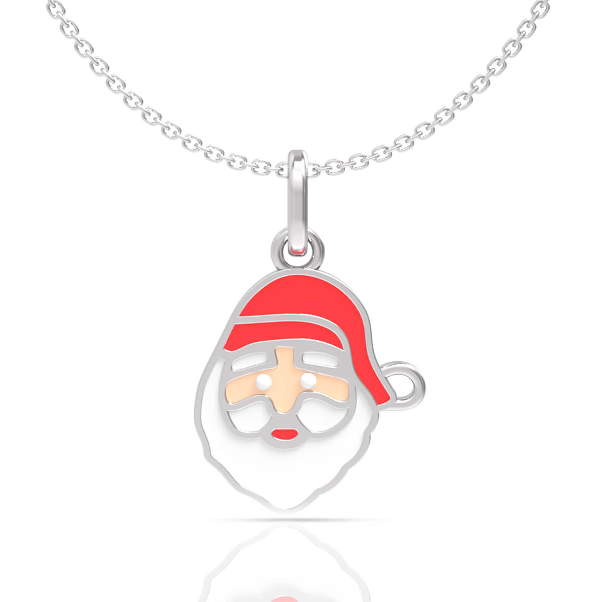 Cute Santa Clause Gold Kids Locket