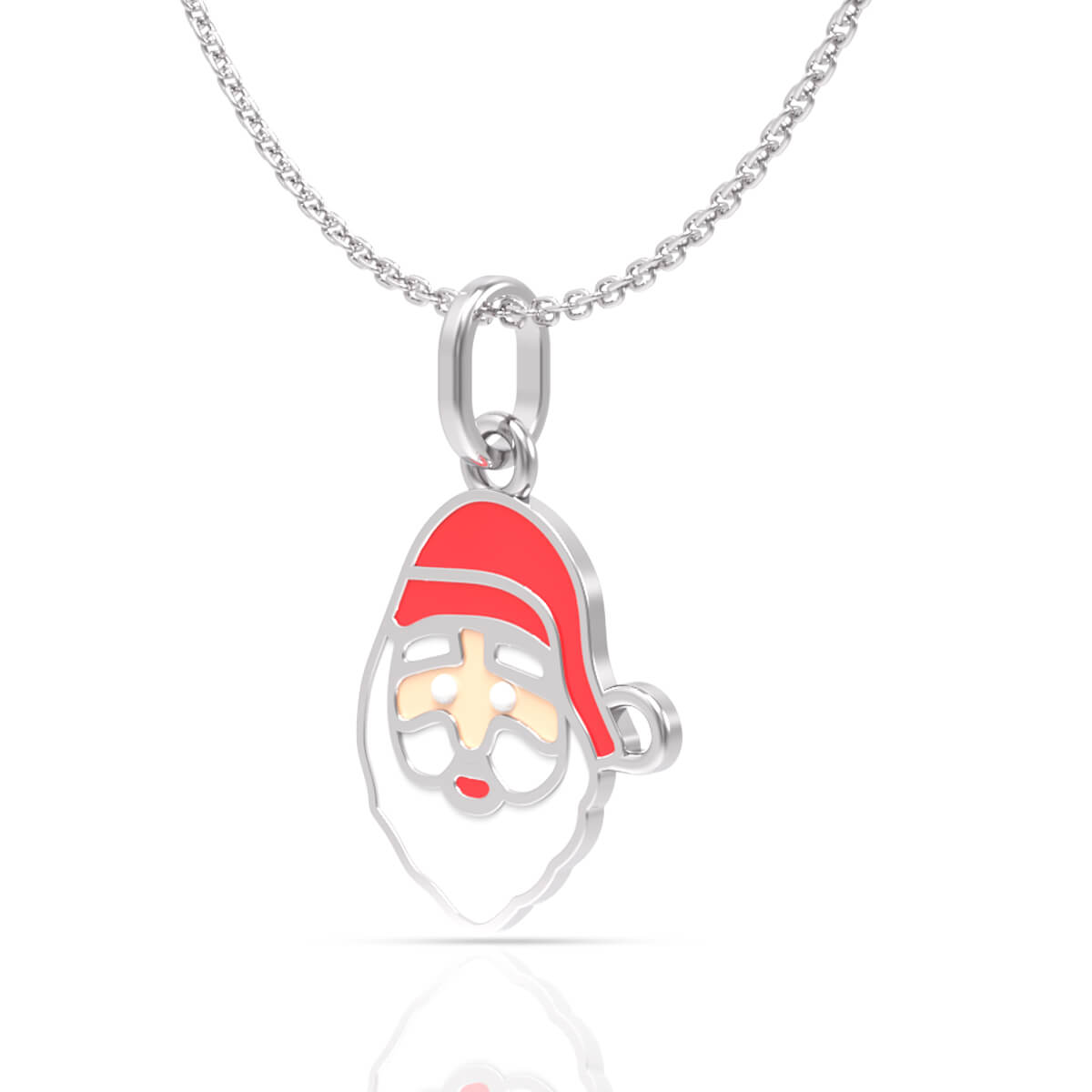 Cute Santa Clause Gold Kids Locket