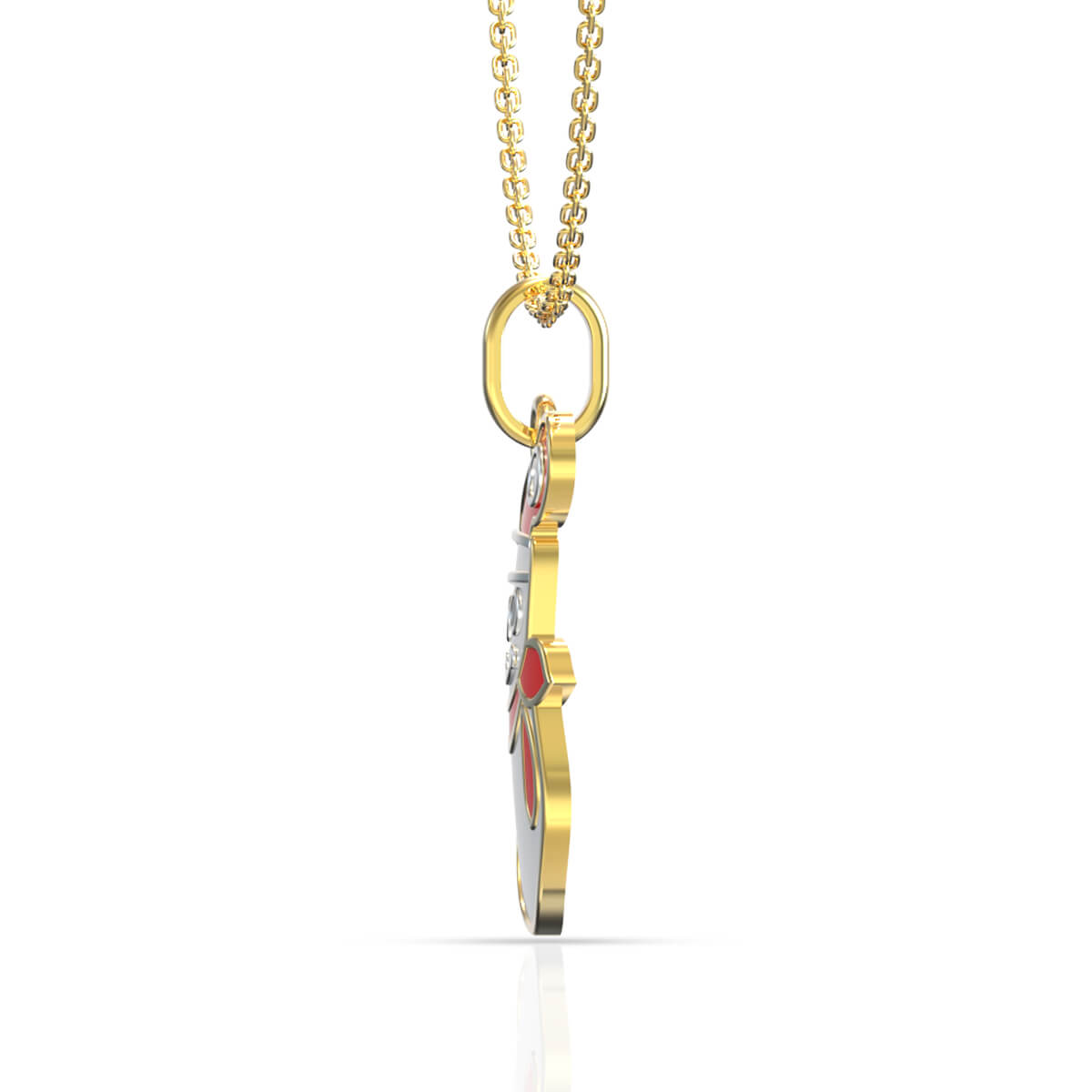 Adorable Snowman Gold Kids Locket
