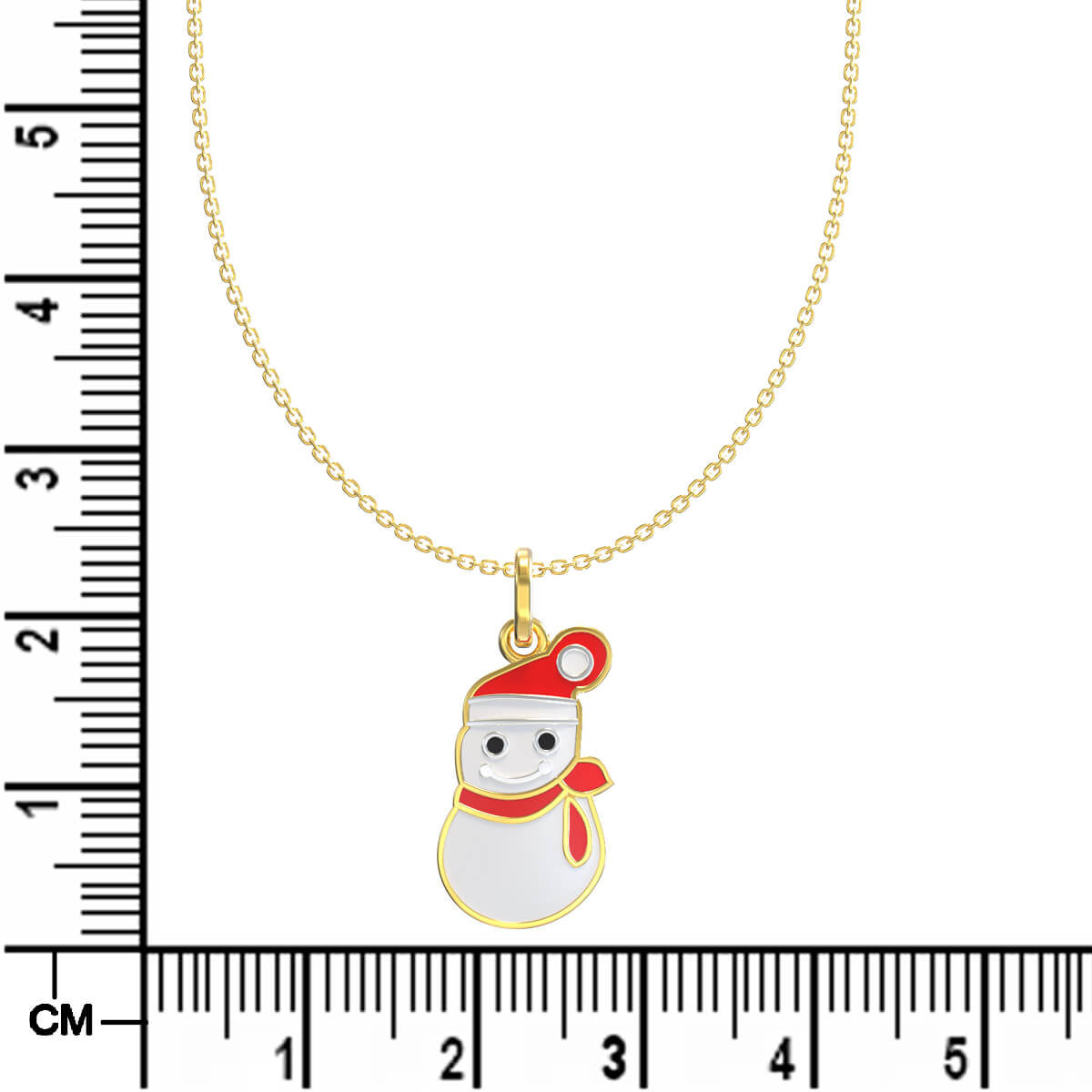 Adorable Snowman Gold Kids Locket