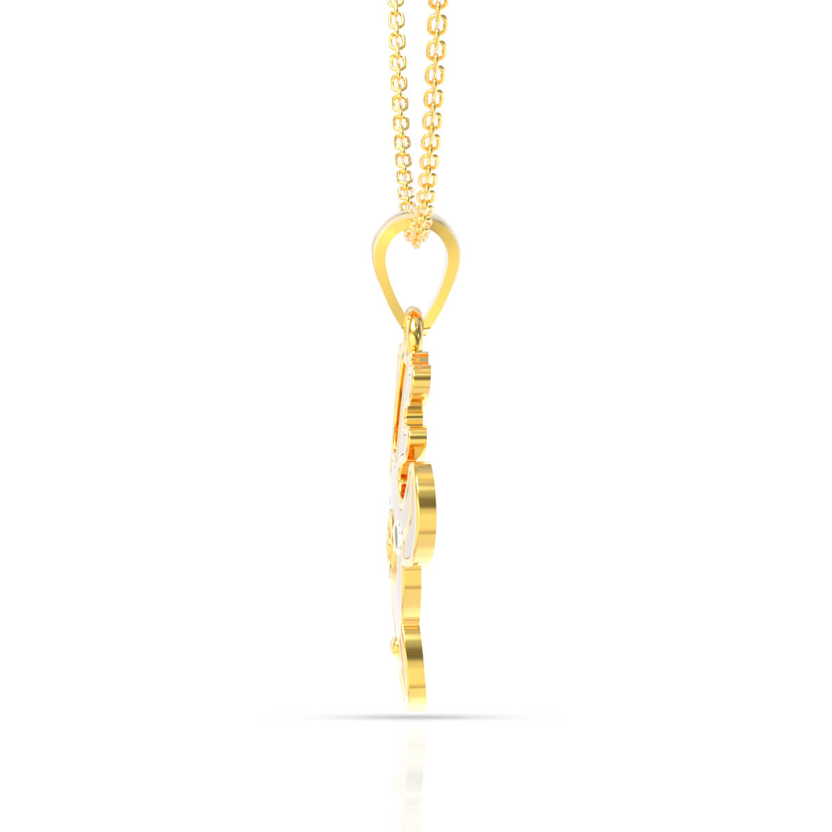 Cute Reindeer Gold Kids Locket