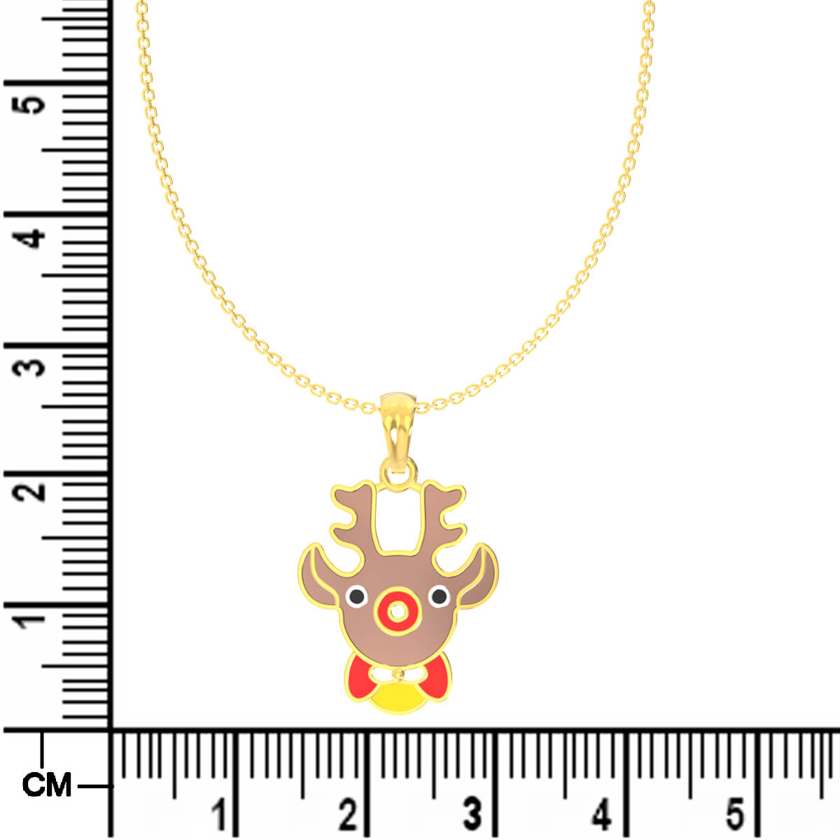 Cute Reindeer Gold Kids Locket