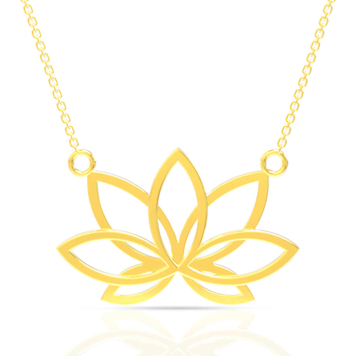 Elegant Gold Lotus Pendant
