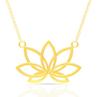 Elegant Gold Lotus Pendant