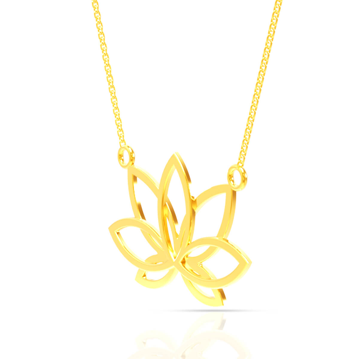 Elegant Gold Lotus Pendant