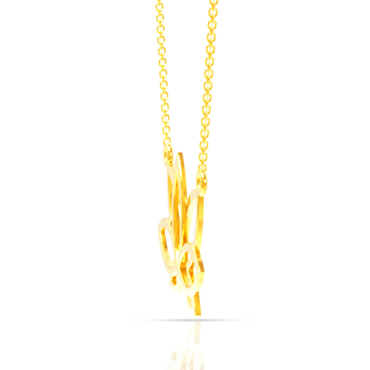 Elegant Gold Lotus Pendant