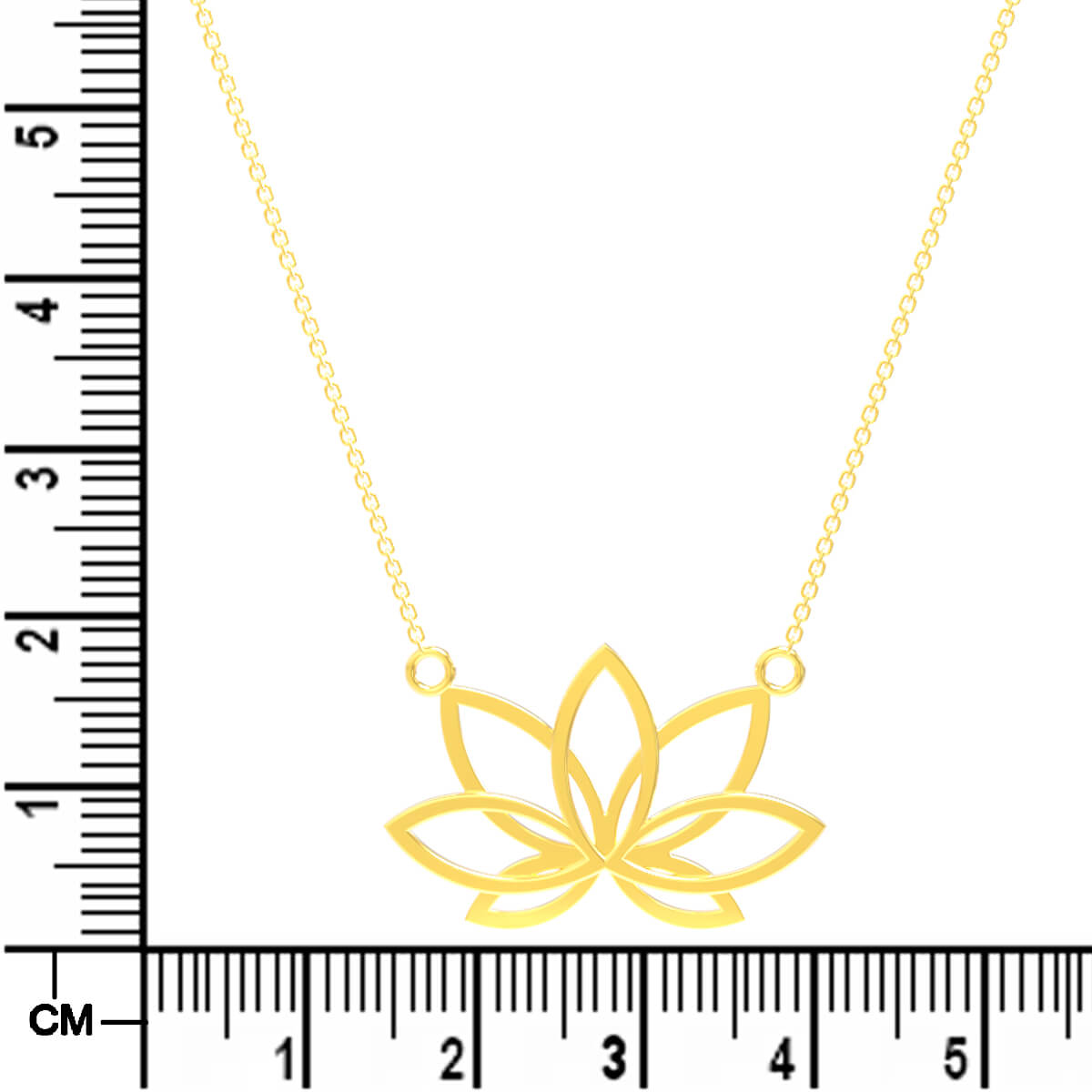 Elegant Gold Lotus Pendant