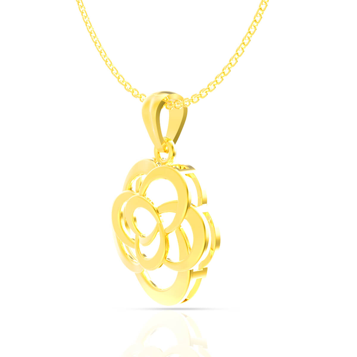 Gleaming Rose Gold Pendant
