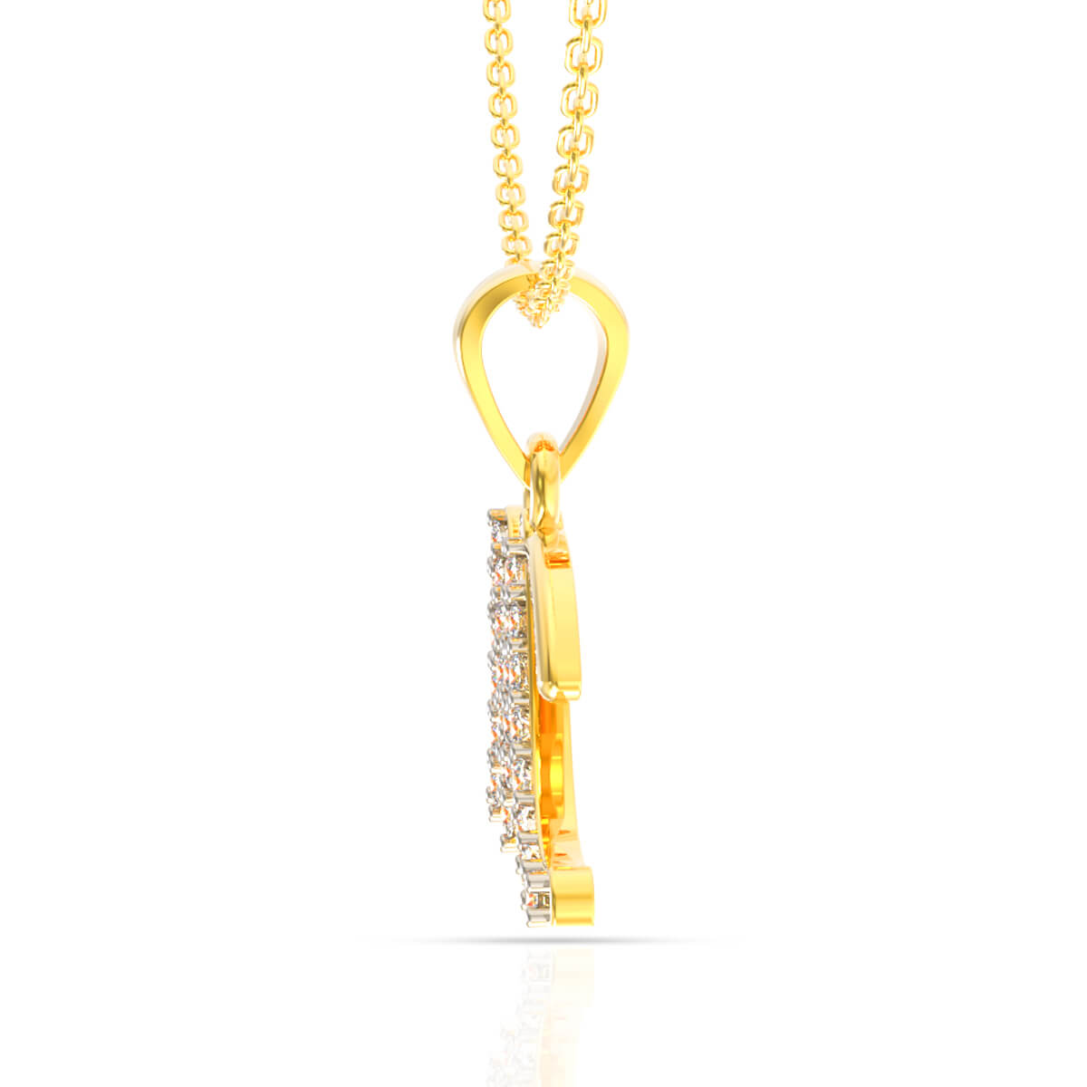 Marvelous M Alphabet Gold Pendant