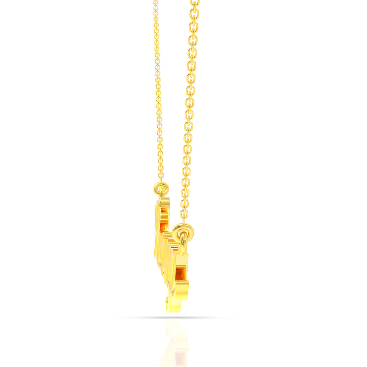 Elegant Lavanya Alphabet Gold Pendant