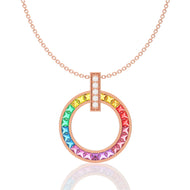 Opal Elegance 18K Gold Pendant