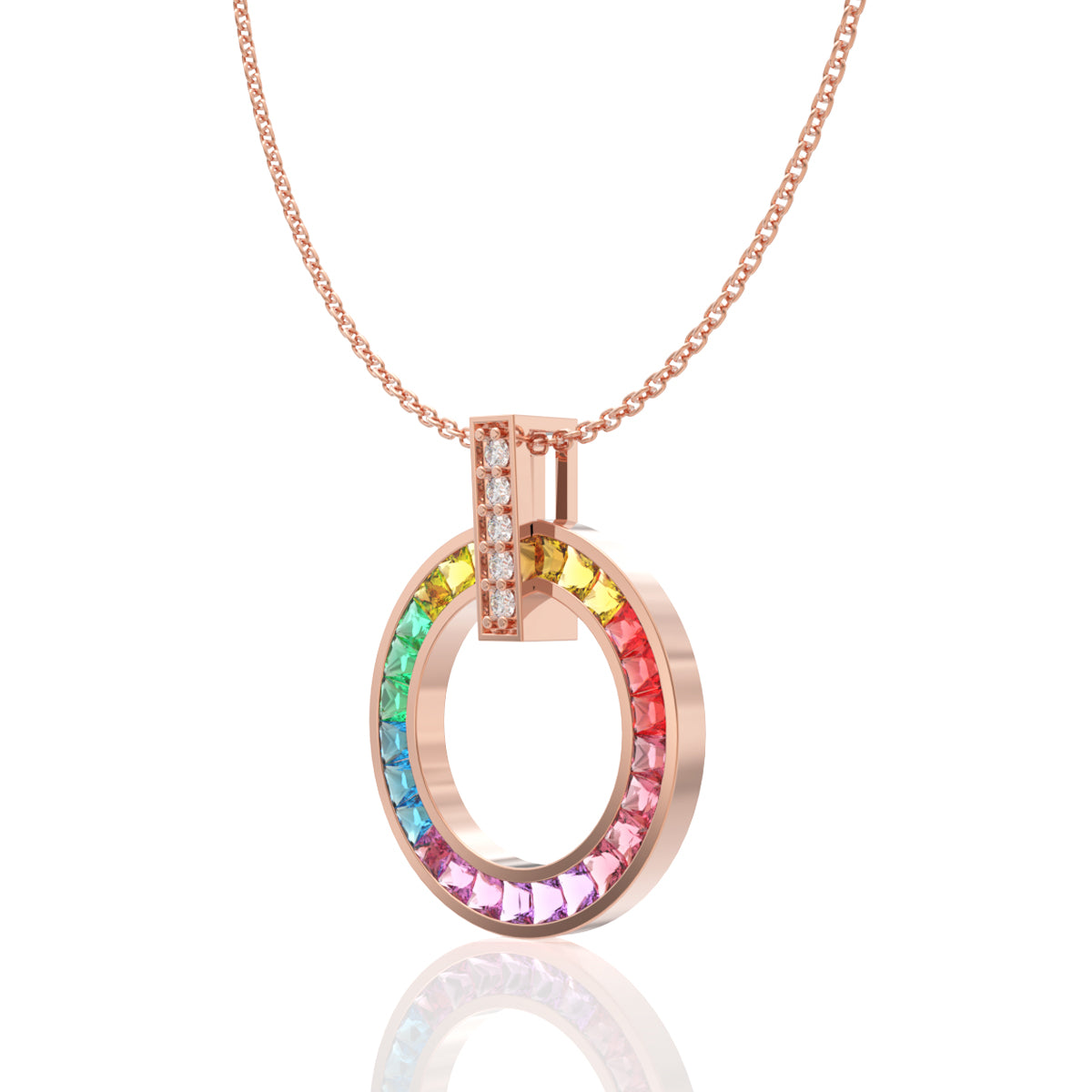 Opal Elegance 18K Gold Pendant