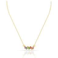 Magnetic Vibrant 18K Gold Short Necklace