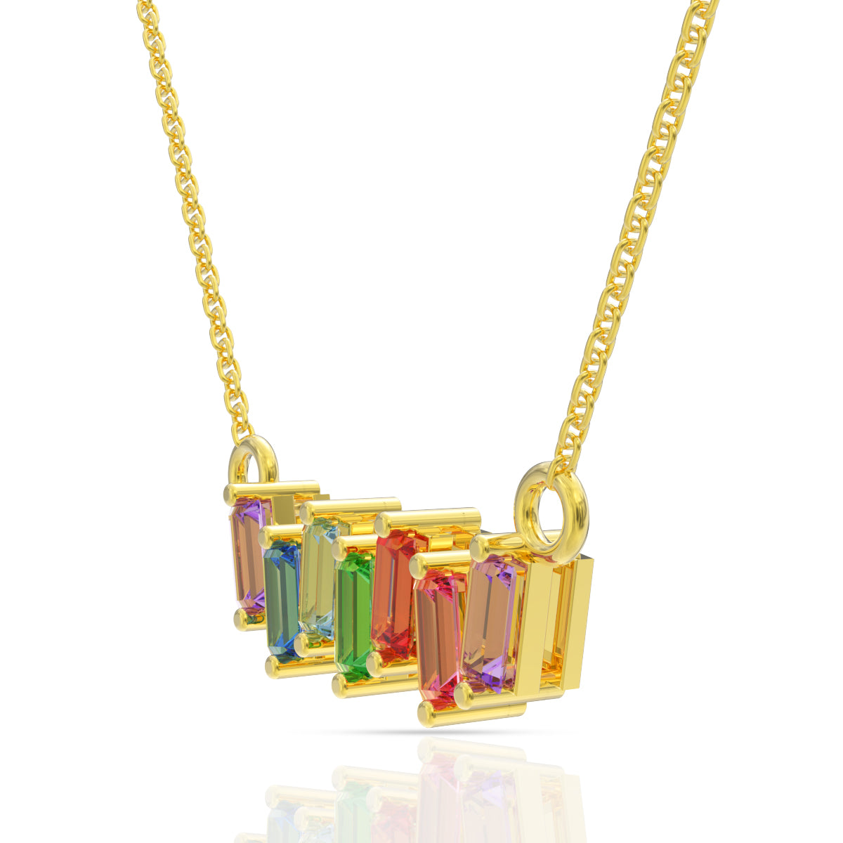 Magnetic Vibrant 18K Gold Short Necklace