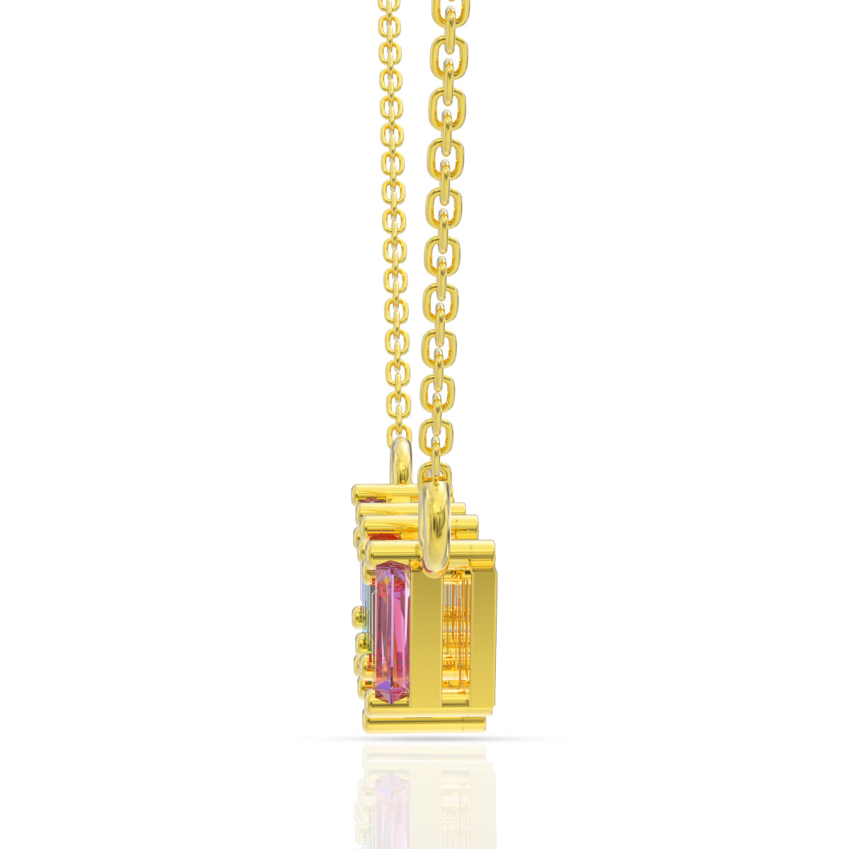Magnetic Vibrant 18K Gold Short Necklace