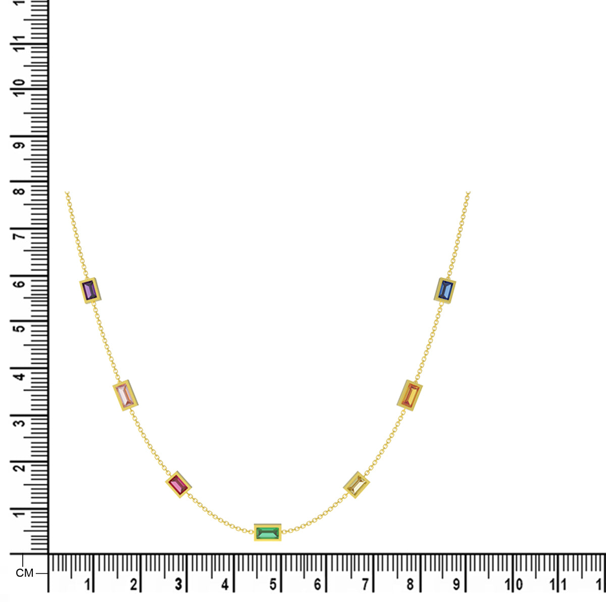 Subtle Shimmer 18K Gold Short Necklace