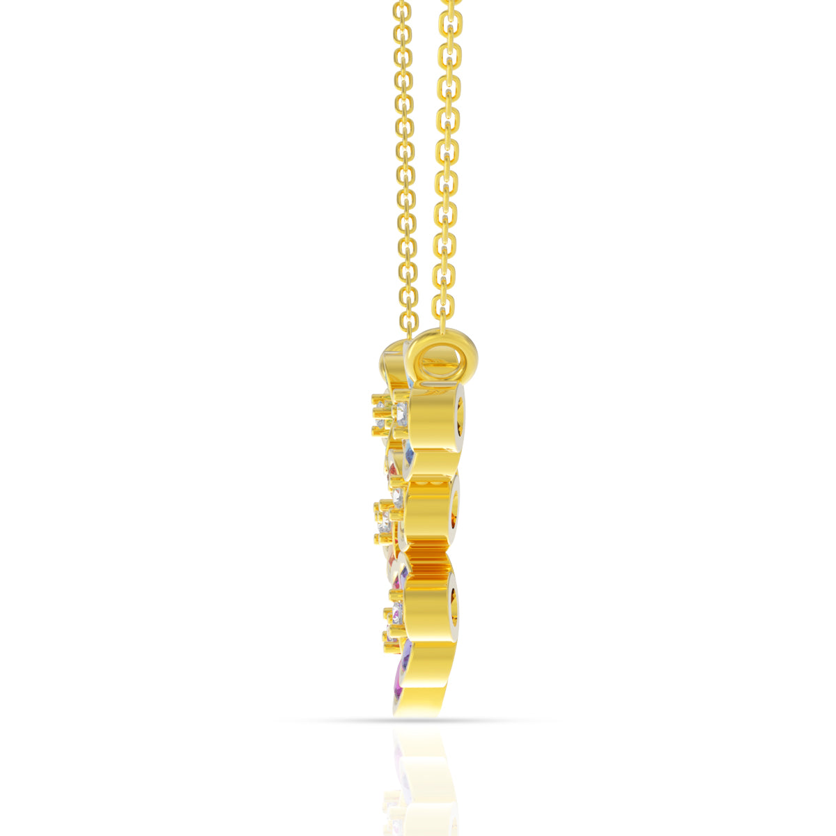 Chromatic Grace 18K Gold Short Necklace