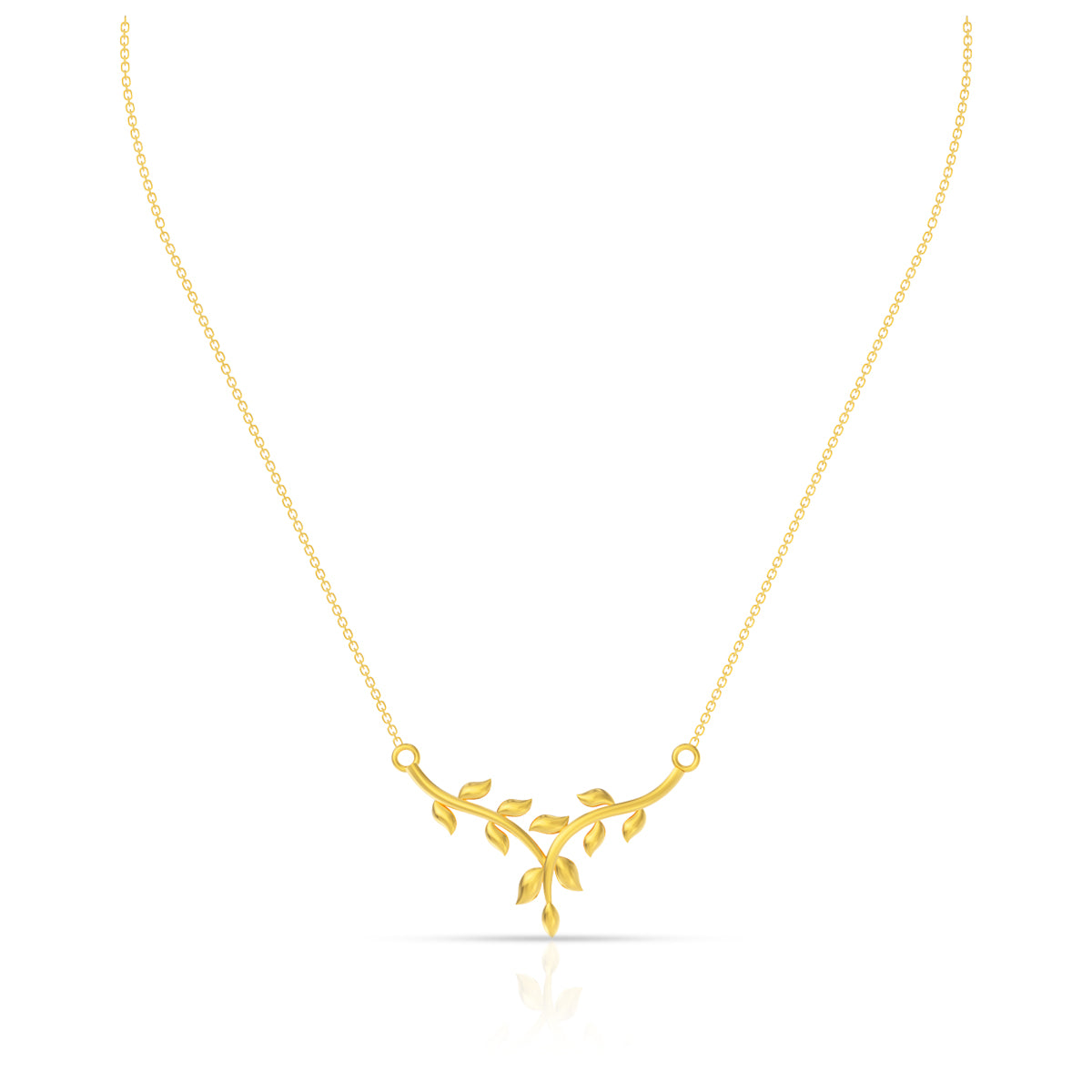 Gold Vine 22K Reviting Short Necklace