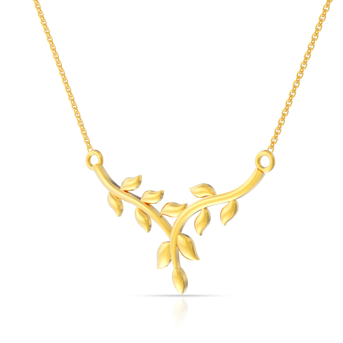 Gold Vine 22K Reviting Short Necklace