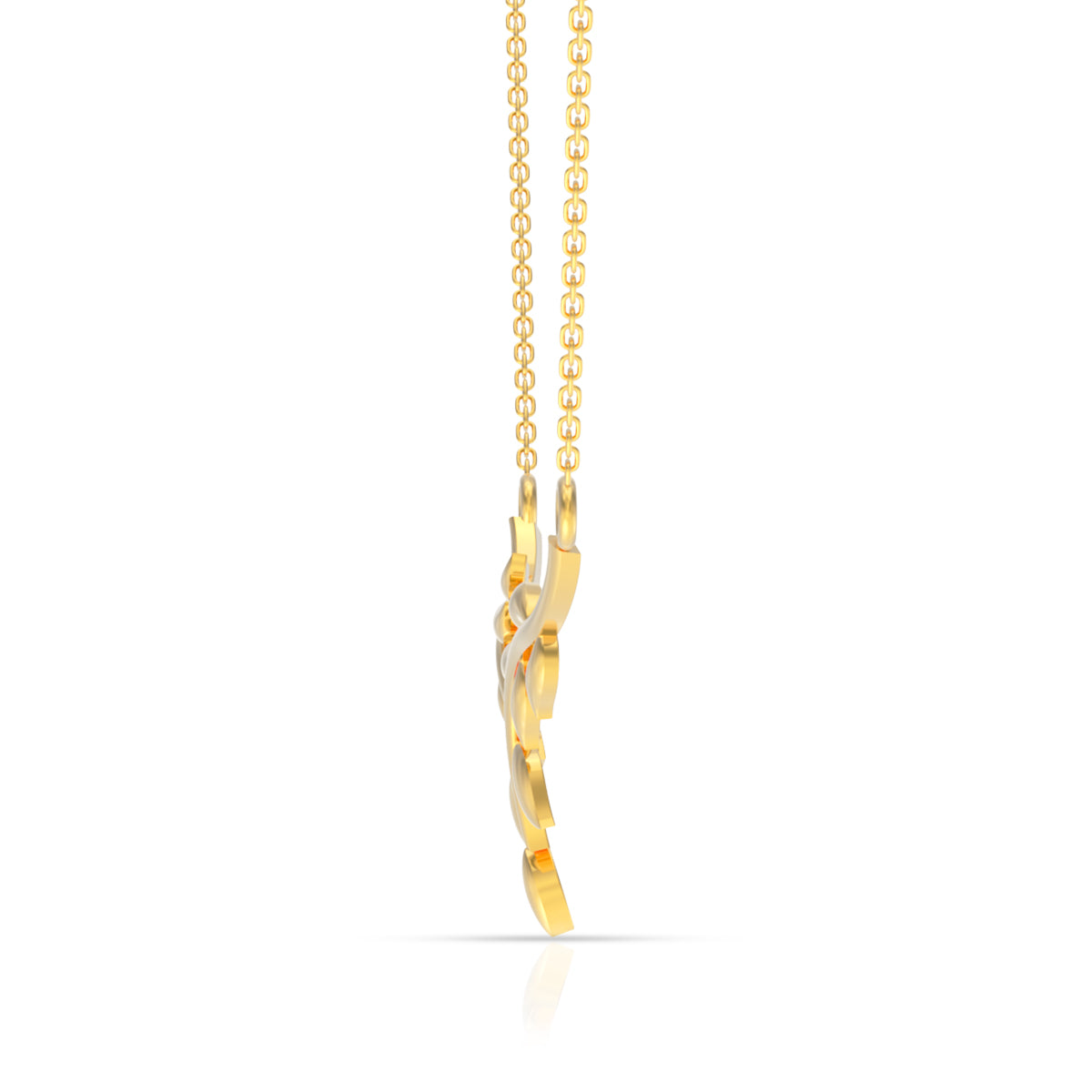Gold Vine 22K Reviting Short Necklace