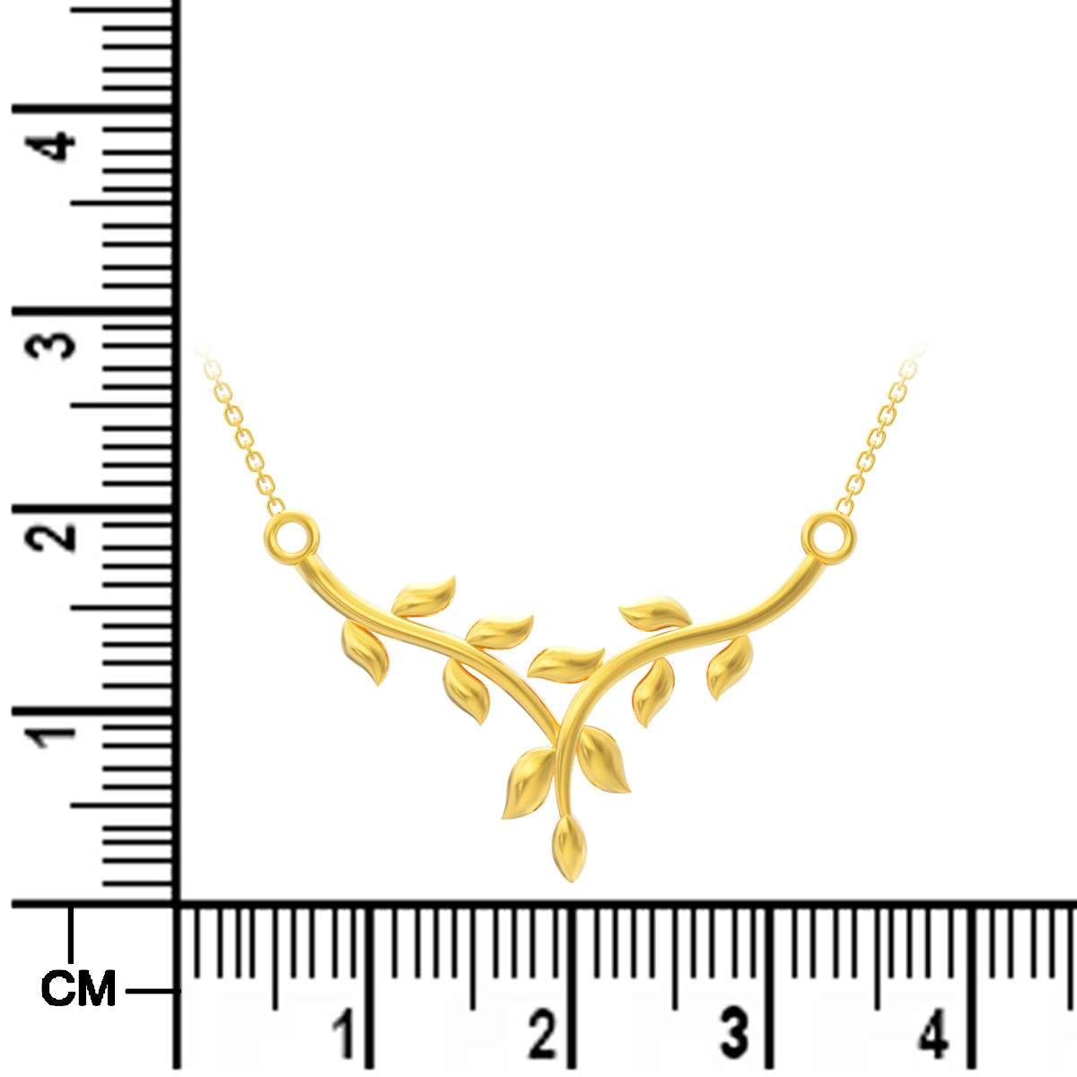 Gold Vine 22K Reviting Short Necklace