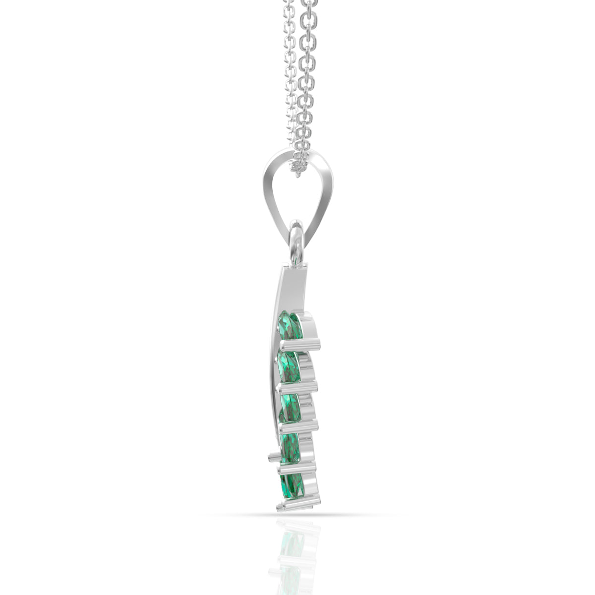 Jade Beauty 18K Gold Leaf Pendant
