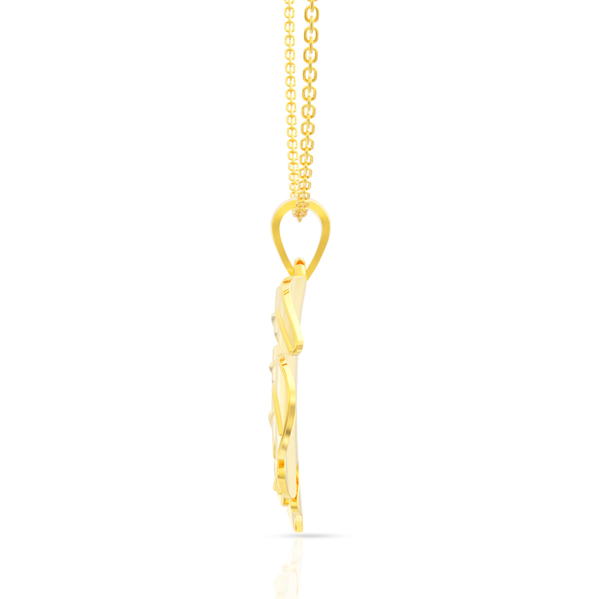 Riveting Glow 22K Gold Pendant Set