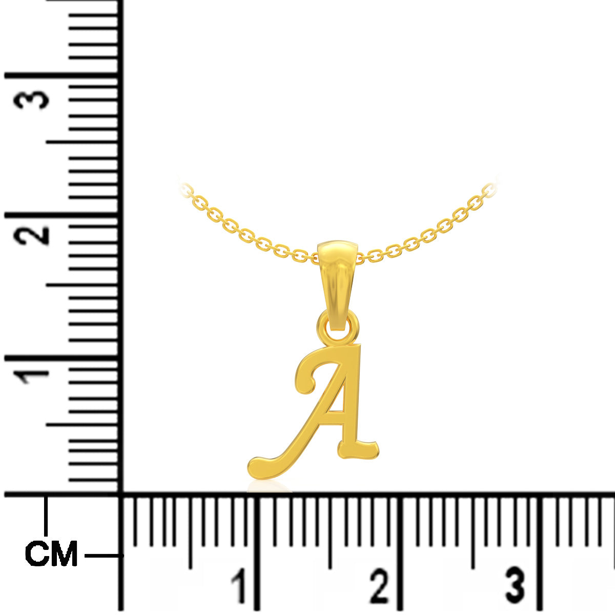 Alpha "A" Gold Pendant
