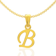 Brave "B" Letter Gold Pendant