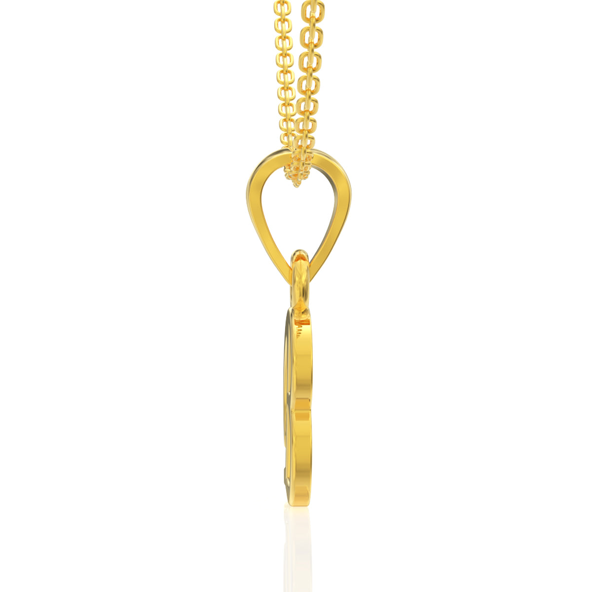 Brave "B" Letter Gold Pendant