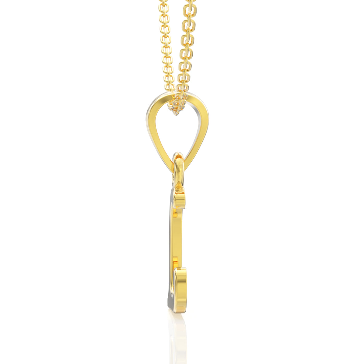 Loved "L" Letter Gold Pendant