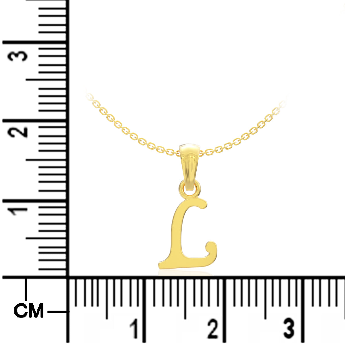 Loved "L" Letter Gold Pendant