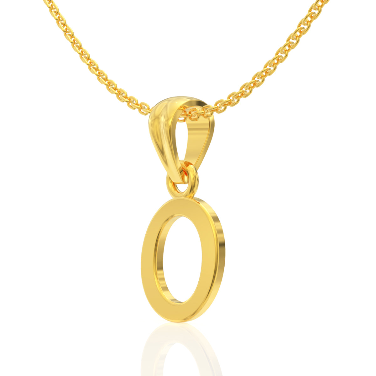 Oasis "O" Letter Gold Pendant