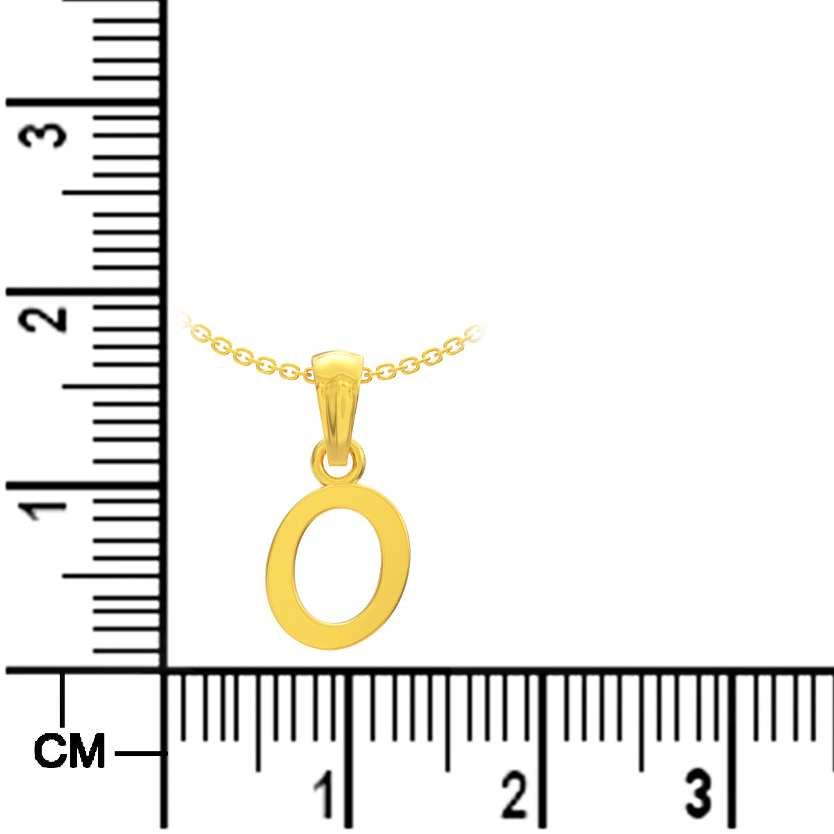 Oasis "O" Letter Gold Pendant