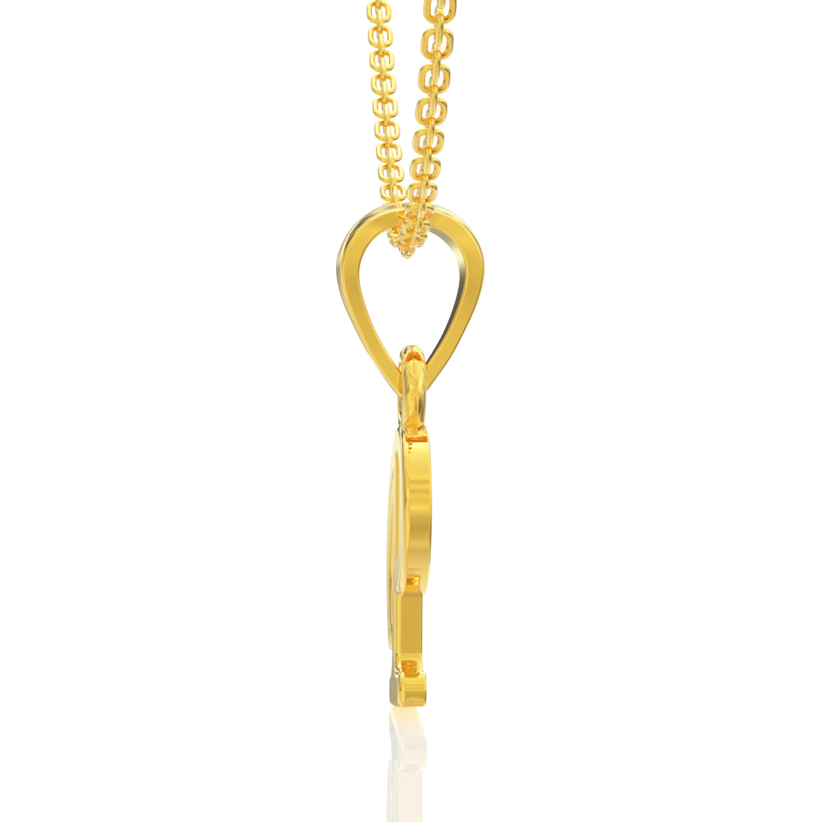 Precious "P" Letter Gold Pendant