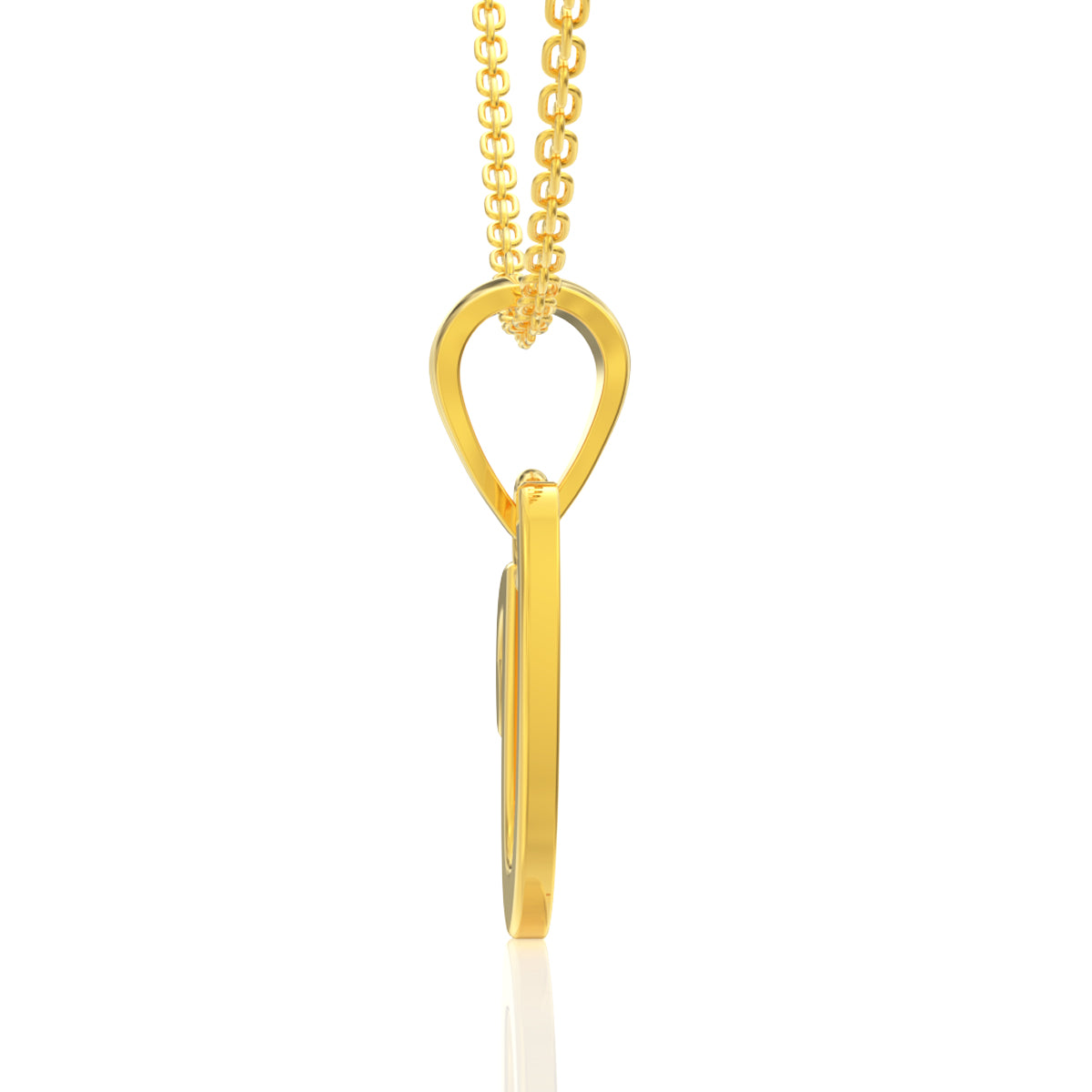 Unity "U" Letter Gold Pendant