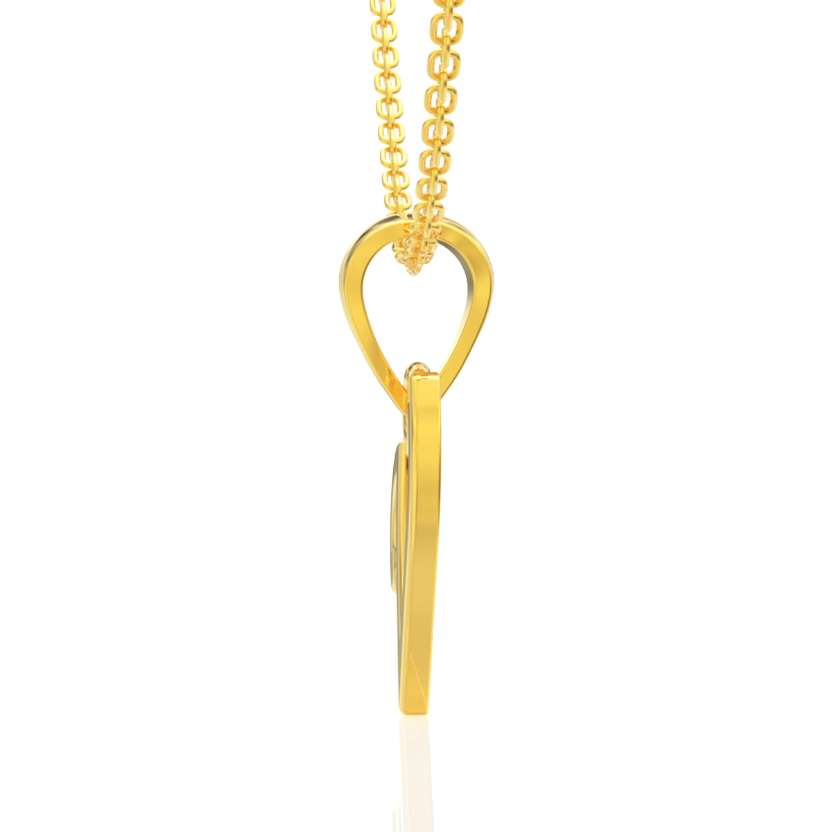 Vintage "V" Letter Gold Pendant